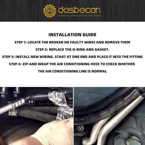 Dasbecan SU33468 Rear AC Line Auxiliary AC Hose Kit Air Conditioning Hose Lines Compatible with 2007-2014 Chevy Suburban Cadillac Escalade ESV Yukon XL AC Hose in Saudi Arabia
