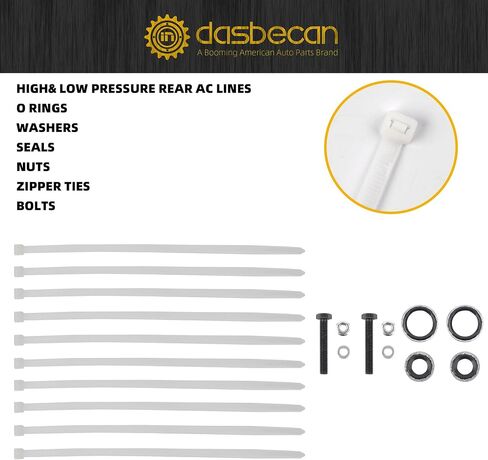 Dasbecan SU33468 Rear AC Line Auxiliary AC Hose Kit Air Conditioning Hose Lines Compatible with 2007-2014 Chevy Suburban Cadillac Escalade ESV Yukon XL AC Hose in Saudi Arabia