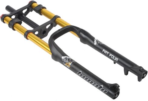 Syvrac Bike Suspension Fork 26" for Mountain Bike DH Air Double Shoulder Downhill Rappelling Shock Absorber Straight Tube Ultralight Bicycle Shock Absorber Rebound Adjust in Saudi Arabia