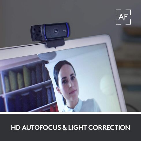 Logitech Webcam HD Pro C920S 1080p USB, 960-001252 (1080p USB Include Cover to Lens) in Saudi Arabia