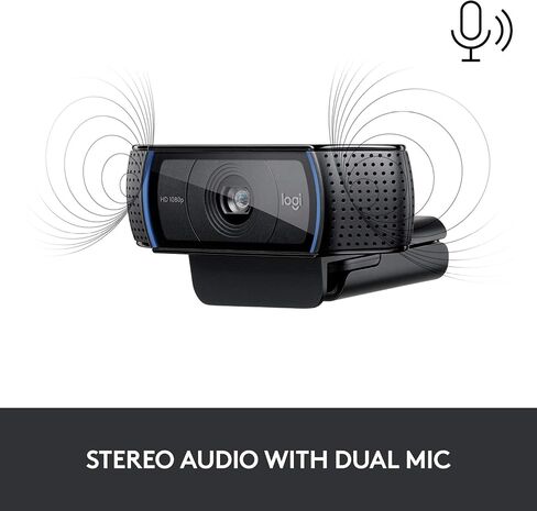 Logitech Webcam HD Pro C920S 1080p USB, 960-001252 (1080p USB Include Cover to Lens) in Saudi Arabia