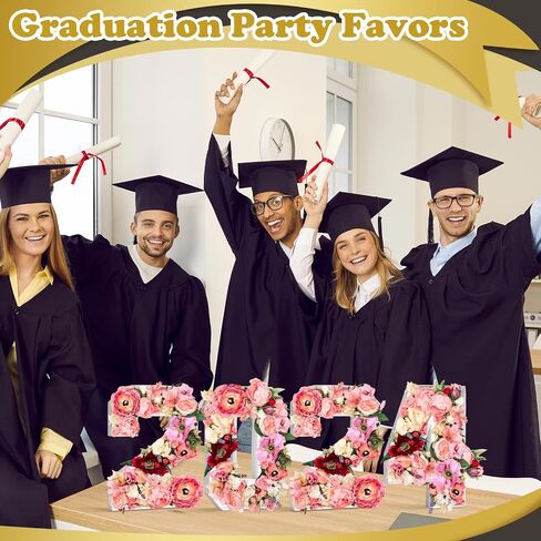 4 Pcs 2024 Charcuterie Numbers Fillable Graduation Cardboard Number Box for Charcuterie Fillable Food Tray Grad Party Favors Candy Cupcake Box for High School College Party Supplies in Saudi Arabia