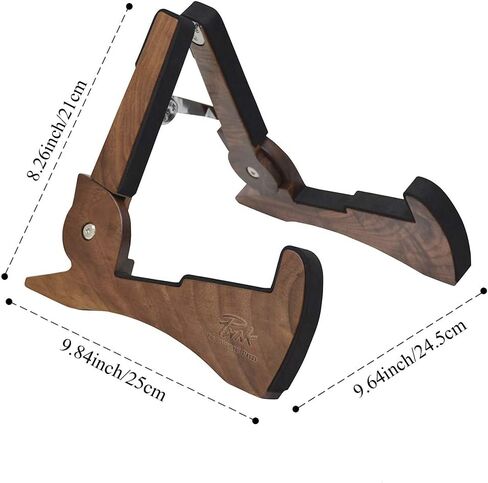 Guitar Stand, Black Walnut Wood Acoustic Guitar Stand, Electric Guitar Stand, Bass Banjo Guitar Stand, Portable Universal Guitar Stand, Guitar Accessories(Black Walnut Wood) in Saudi Arabia
