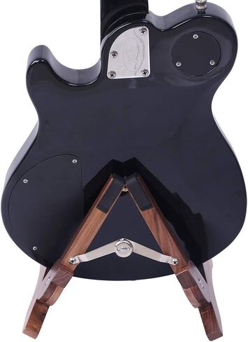 Guitar Stand, Black Walnut Wood Acoustic Guitar Stand, Electric Guitar Stand, Bass Banjo Guitar Stand, Portable Universal Guitar Stand, Guitar Accessories(Black Walnut Wood) in Saudi Arabia
