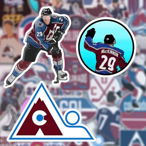 30 PCS Set of Colorado Vinyl Avalanche Stickers Pack Colorado Decal Avalanche 2-3 inches in Kuwait