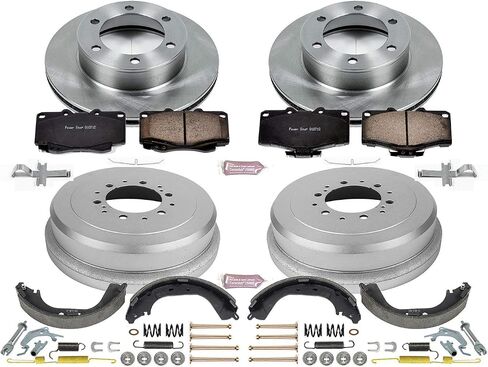 Power Stop KOE15095DK Autospecialty Front and Rear Replacement Brake Kit-OE Brake Drums & Ceramic Brake Pads in Saudi Arabia