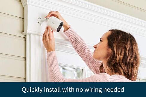 مجموعة كاميرات ARLO Arlo VMC2330-100NAR Essential Spotlight Wireless 3 - 1080 بكسل، أبيض (متجدد) in Kuwait