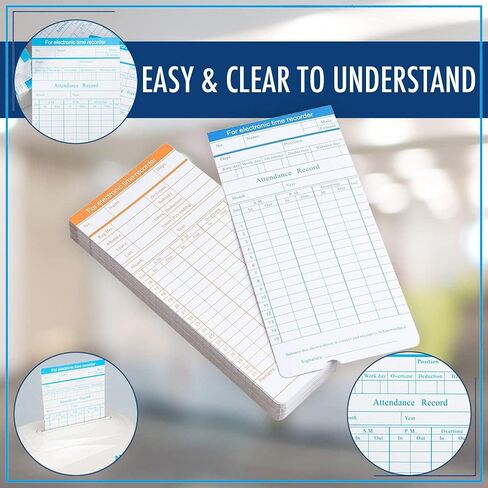 100 قطعة من بطاقات الوقت، بطاقات الوقت الشهرية، بطاقات ساعة الوقت لمسجل رواتب الموظفين لساعة الوقت (وليس البطاقات الحرارية) in Kuwait