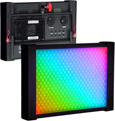 Came-TV LED Video Light Panel Lighting RGBWW المحمولة Boltzen Perseus 1200R 55W SMD أضواء سفر ناعمة 2000-10000K، 36 وضع مشهد كامل اللون TLCI97+ CRI96+، التحكم في التطبيق للتصوير الفوتوغرافي في الاستوديو in Kuwait