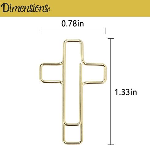Mr. Pen- Cross Paper Clips, 35 Pack (Gold and Rose Gold Color), Bible Paper Clips, Journaling Paper Clips, Bible Study Supplies, Christian Journaling Supplies, Bible Journaling Items, Bible Clips in Saudi Arabia
