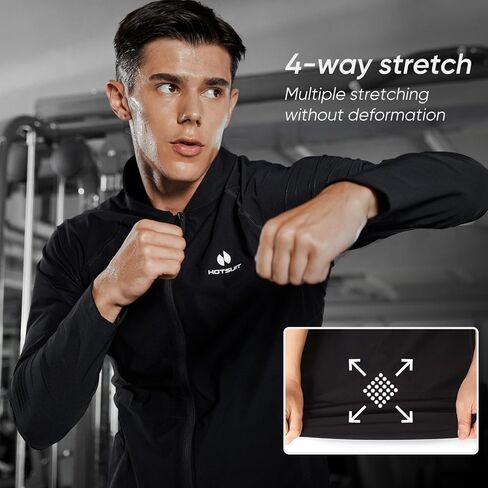 HOTSUIT Compression Stretchy Sauna Suit for Men, Body Shaping Sauna Leggings for Fitness Workout in Saudi Arabia