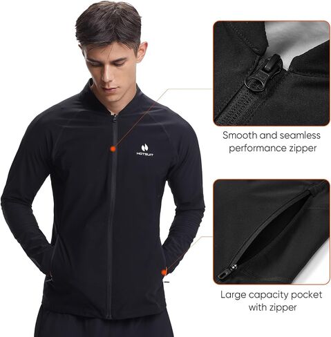HOTSUIT Compression Stretchy Sauna Suit for Men, Body Shaping Sauna Leggings for Fitness Workout in Saudi Arabia