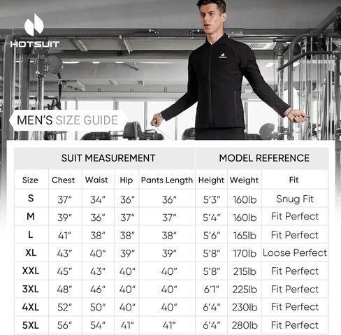 HOTSUIT Compression Stretchy Sauna Suit for Men, Body Shaping Sauna Leggings for Fitness Workout in Saudi Arabia
