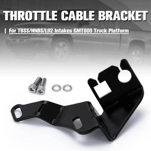 PQY TBSS/NNBS/L92 Intake Manifold Throttle Cable Bracket Black with Bolts and Washers in Saudi Arabia
