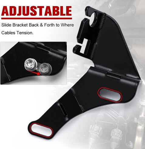 PQY TBSS/NNBS/L92 Intake Manifold Throttle Cable Bracket Black with Bolts and Washers in Saudi Arabia