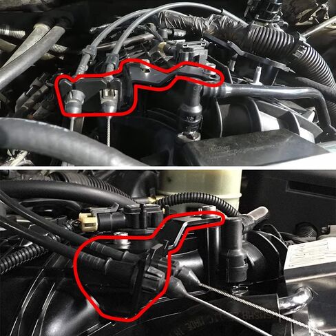PQY TBSS/NNBS/L92 Intake Manifold Throttle Cable Bracket Black with Bolts and Washers in Saudi Arabia