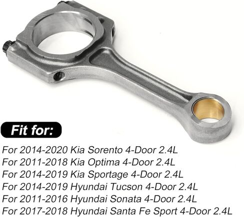 4 قطعة قضبان توصيل المحرك 23510-2G540 23510-2G541 تناسب 2011-2020 كيا سورينتو سبورتاج 2.4L ، لشركة هيونداي 2014-2018 سوناتا 2.4L in Kuwait