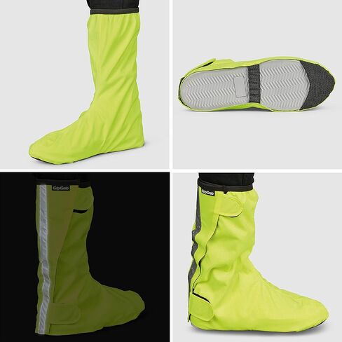 GripGrab DryFoot 2nd Edition Bike Rain Overshoes Waterproof Shoe Covers for Everyday Cycling Long Gaiter in Kuwait
