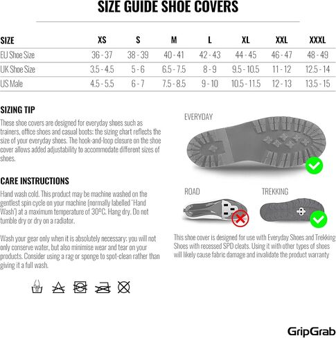 GripGrab DryFoot 2nd Edition Bike Rain Overshoes Waterproof Shoe Covers for Everyday Cycling Long Gaiter in Kuwait