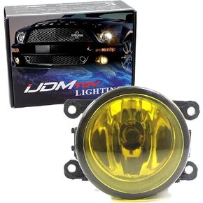 iJDMTOY One Clear Lens Halogen Fog Lamp Replacement Compatible With Acura Honda Ford Nissan Subaru, w/ (1) 55W H11 Halogen Bulb, LH or RH