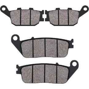 Front and Rear Brake Pads Compatible with Honda CBF 500 4 (Non ABS Model) 2004 /VT 1100 C3 Shadow Aero 1998-2002 /VTX 1300 S Retro C/R/T/VTX 1300 C/R/S Retro/VT 1300 CXA Fury (Non ABS Model)