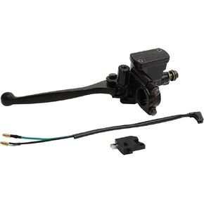 mokuo Left Side Motorcycle Brake Master Cylinder Assembly with Brake Lever,8mm Mirror Hole 7/8" Handlebar Fit for GY6 50cc 125cc 150cc Scooter Moped ATV Dirt Pit Bike Parts
