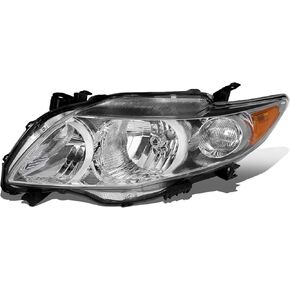 Auto Dynasty TO2502182 OE Style Driver/Left Side Headlight Lamp Compatible with Toyota Corolla 09-10