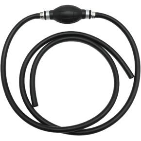 3/8 Inch ID Nylon Braided Fuel Hose, 6 Feet Length Outboard Motor Fuel Line Assembly with Primer Hand Pump Bulb for Marine Boats, RVs, Tractors