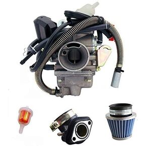 GY6　(150cc) Carburetor for 150cc 125cc,152QMJ 157QMI with Air Filter Intake Manifold 4 Stroke Electric Choke Motorcycle Scooter Carburetor