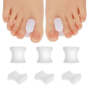 12Pcs Bunion Corrector Gel Toe Separators Soft Toe Spacers Overlapping Toes Pads Gel Orthotics Bunion Pads for Men Women Activities Sports Calluses Crooked Toes Hammertoe Straighten Pain Relief