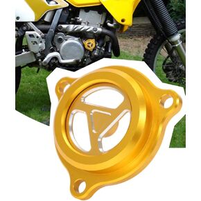 Motorcycle Oil Filter Cover Cleaner Cap Guard For DR-Z400/400E/400S/400SM/400SL/400SML/400SMM, LT-Z400/400Z/400L/400ZL, LT-R450/450Z Dirt Bike ATV, BLACK Visual Ver