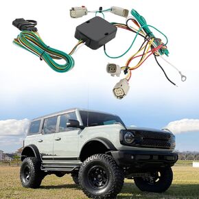 4-Pin Trailer Wiring Harness Compatible with 2021-2023 Ford Bronco (with LED Taillights)