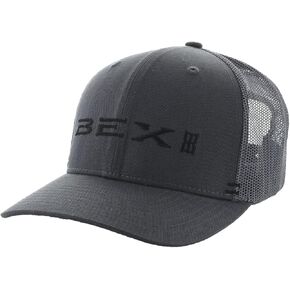 BEX® Sunglasses Tack Cap Mesh Back 6 Panel Curved Bill Gray Color