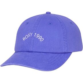 قبعة بيسبول نسائية من Roxy - نسيج قطني معاد تدويره، على شكل حرف J من 6 ألواح، منحني، شعار مطرز in Kuwait