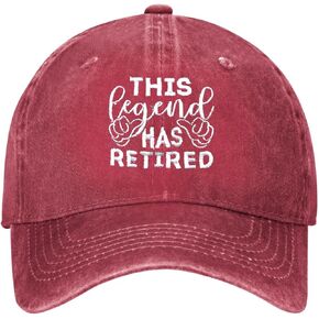 Retirement Gifts for Men Women Embroidered Baseball Cap Adjustable Funny Retired Hat