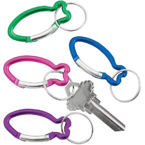 Fun Express Aluminum Fish Clip Key Chains - Set of 12 - VBS, Sunday School and Religious Accessories