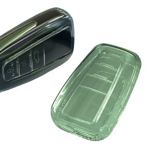 TANGSEN Key Fob Case TPU Cover Compatible with Toyota Avalon Camry C-HR Corolla Prius Prime RAV4 2 3 5 Button Ultra-Thin Transparent Full Protection Key Shell