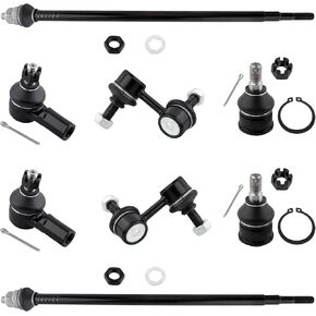 K500004 K90454 K90455 ES80995 EV800242 Front Stabilizer Sway Bar Links Inner & Outer Tie Rod Ends Lower Ball Joints for Honda Element 2003 2004 2005 2006 2007 2008 2009 2010 2011, Pack of 8
