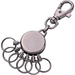 Troika Basic GM (gun metal) - the ingenious key organizer | makes even the largest bunch of keys easy to handle | key change in seconds