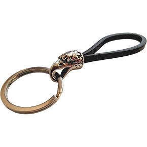 VALHALLA Steel car keychain wolf head decorated with Amulet for Men and Women keys