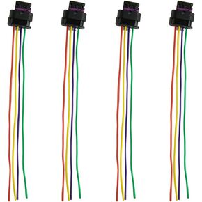 Ignition Coil Connector Plug Pigtail Harness 4pcs Compatible with 2015 2016 2017 2018 2019 2020 Hyundai Sonata Elantra Santa Fe Tucson Kia Optima Sorento Sportage Soul 1.6L 2.0L 2.4L
