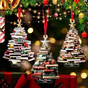 Black Cat Christmas Ornaments, Cute Screaming Cat Christmas Tree Hanging Ornaments 2024 Acrylic 2 Side Printed Christmas Decor Personalized Christmas Stockings for Cat Lovers (Black Cat C)