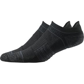 Strideline Basic Low Cut Socks | Quad-Ply Yarn Padding, Direct Compression and Zoned Cushioning, 1 Pack (Black, Small)