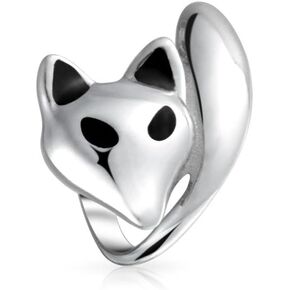 Face Jungle Zoo Fox Koala Panda Jaguar Panther Teddy Bear Charm Bead For Tween Women .925 Sterling Silver Fits European Bracelet