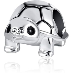 Lucky Sea Turtle Charm Compatible with Pandora Charm Bracelet Good Luck Animal Pendant Ocean Bead Anniversary Birthday Christmas Family