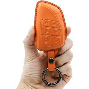 for Chevy Leather Key Fob Protector Key Case Compatible 2020-2023 Chevy Chevy Suburban Tahoe GMC Yukon GM-13541565