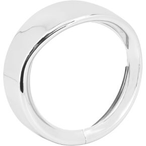 HDBUBALUS Motorcycle Headlight Trim Ring Visor Head Lamp Decorate Ring Fit for Harley Touring Street Glide Road King Electra Glide 2014-up Chrome