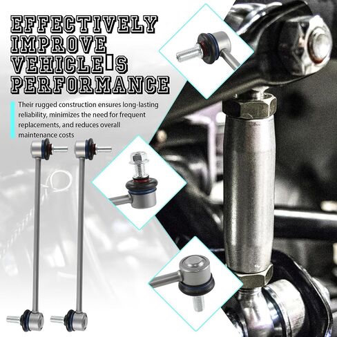 K750188 K750189 2 قطعة وصلات نهاية شريط Sway المثبت الأمامي متوافقة مع 2007-2017 شيفروليه كابتيفا Sport Equinox GMC Terrain Pontiac Torrent Saturn VUE XL-7 Sway Bar End Links in Kuwait