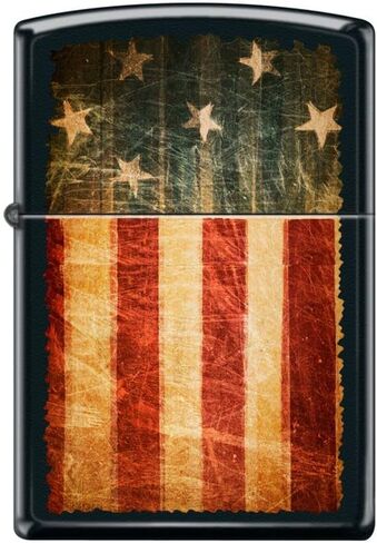 Zippo Lighter- Abstract American USA Flag Navy Matte Windproof Lighter #Z5197 in Saudi Arabia