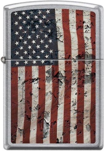 Zippo Lighter- Abstract American USA Flag Navy Matte Windproof Lighter #Z5197 in Saudi Arabia